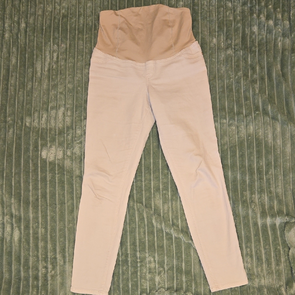 Isabel Maternity by Ingrid & Isabel Beige Skinny Pants